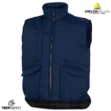 Delta Plus Sierra 2 Navy Blue Padded Bodywarmer Gilet Work Vest Jacket Coat BNWT