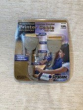 Stratitec DX1284S Bi-Directional Premium Parallel Printer Cable 10ft NOS