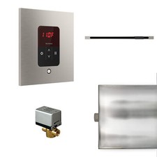 Mr Steam Basic Butler Linear Steam Generator Control Pkg Square Brushed Nickel
