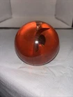 Beautiful Vintage Murano Style Art Reddish Glass Paperweight Ball 3”