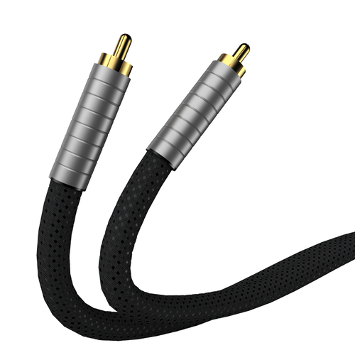 75 ohm Coaxial Hifi Audio Digital Cable 18awg Pure silver digital RCA-RCA cables - Picture 6 of 8