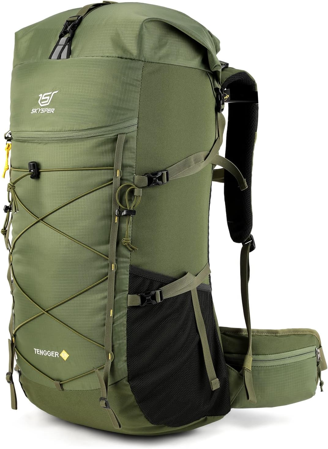 50L 60L Lightweight Hiking Backpack for Camping Travel with Waist Belt-image