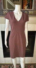 Express Women's small rose Dress V-neck armpit to armpit 16.5" length 35"