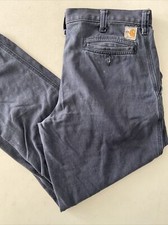 Carhartt FR 34x30 FLAME RESISTANT Navy Blue Canvas Work Pants 371-20 Mechanic