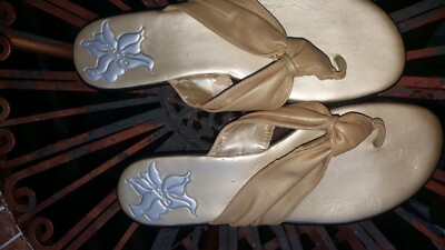 Tongs Chico's Oilda - Taille 8 US (femme) - Or - Occasion