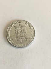 Home Magazine Savings Token Vintage Obsolete Silver Tone Metal 7/8" Small