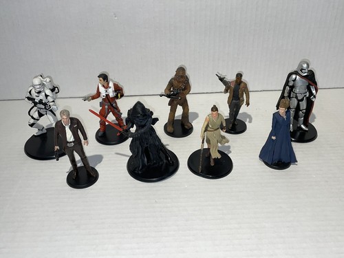 Disney Store Star Wars The Force Awakens Deluxe 9 Figure Set Cake Toppers Lot 4” - Picture 5 of 16