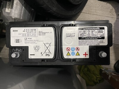 Genuine OEM BMW AGM START AND STOP BATTERY 61217633698 | eBay UK