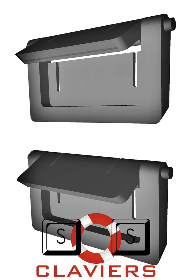 Razer Cynosa Chroma Keyboard Spare Replacement Tilt Leg Stand Foot Feet Set - Image 2 of 4