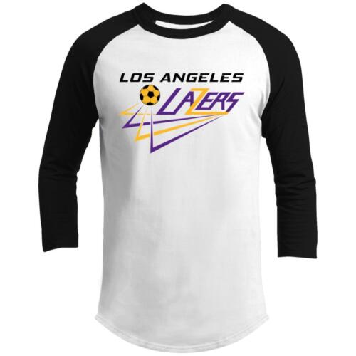 Los Angeles Lazers Raglan Shirt Franchise MISL Soccer - Picture 1 of 4