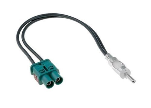 Adaptateur Antenne Fakra Z Vers DIN Pour Autoradio - Améliore La Réception FM/AM, Connexion Directe Sans Couper Les Fils