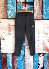 Kids Boys Champion Fleece-lined Knit Sweatpants LARGE Dark Gray PRE-OWNED