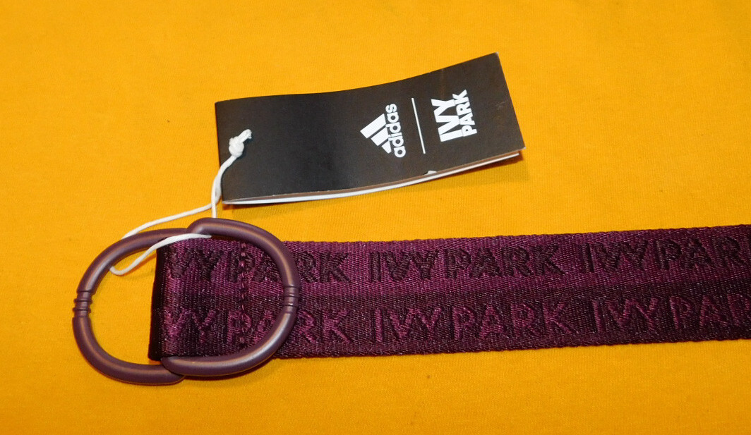 WOMEN'S ADIDAS MAROON COLOR IVY PARK LOGO ALL POLYESTER NWT BELT