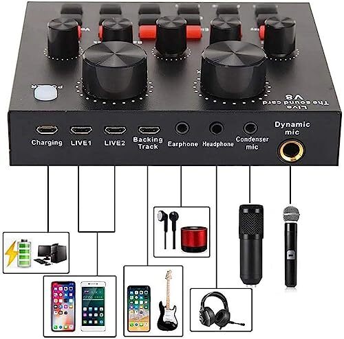Podcast Equipment Bundle, with BM800 Podcast Microphone and V8 Sound V8-Black - Picture 8 of 8