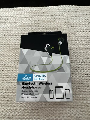 Flexion Kinetic Series Wireless In Ear Headphones - Green New in Box