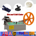 Webbing Cutting Machine Automatic Hot & Cold Tape Cutter for Elastic Band 280W