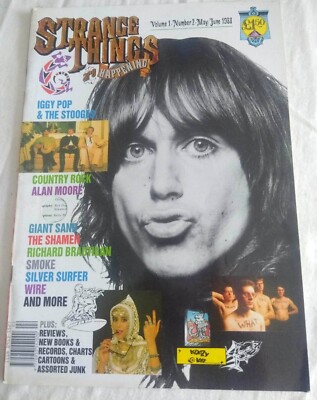 STRANGE THINGS ARE HAPPENING  MAGAZINE VOL 1 NO 2 IGGY POP AND THE STOOGES 1988