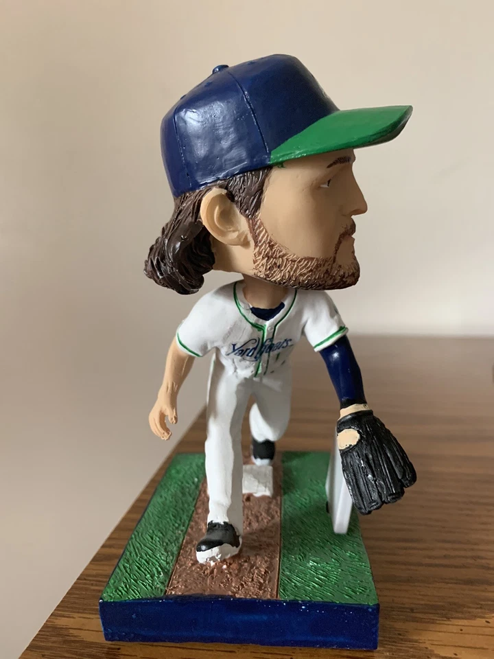 2021 Brendan Rodgers Hartford Yard Goats bobblehead with 2019 Topps rookie card - Image 4 of 4