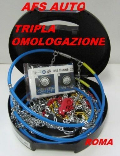 CATENE DA NEVE GRUPPO 80 9MM 175/80-15 OMOLOGATE ONORM ALTA QUALITA' - Foto 1 di 8