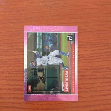 2021 Donruss Livestream Pink Fireworks Mookie Betts #LS6 Dodgers Insert 