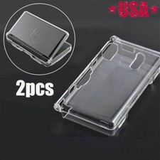 2pcs Clear Crystal Hard Shell Case Cover for Nintendo DSL NDS Lite NDSL Console