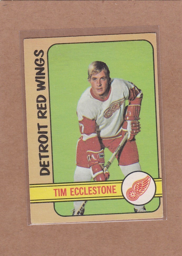 1972-73 O PEE CHEE HOCKEY TIM ECCLESTONE #55 RED WINGS VGEX/EX *A24977