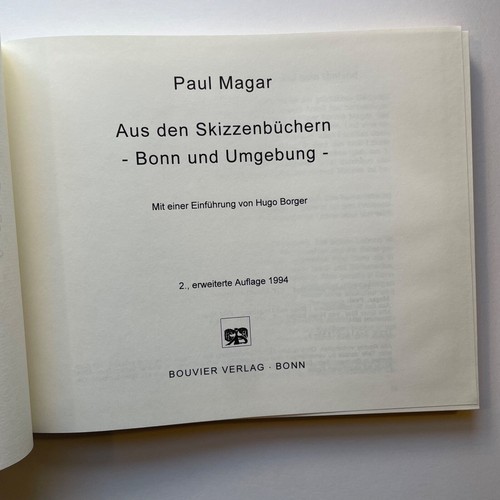 Paul Magar: Aus den Skizzenbuchern -Bonn und Umgebung- 341625393 German Language - Picture 2 of 17