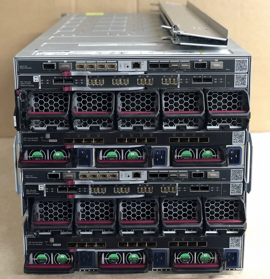 HPE Synergy 12000 10x 480 Gen10 D3940 38.4TB SSD 2x 40GB VC 2x 16GB FC Frame - Image 2 of 2