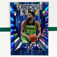 Karl-Anthony Towns #'d 10/10 Camo Laser Holo 2019-20 Donruss Franchise Features