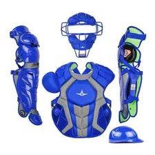 All Star System 7 Axis Adult 16+ Catchers Gear Set Traditional Mask NOCSAE Royal