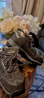 Trojan Damen-Sportschuhe grau reflektierend Arbeit Stahlkappe Spitze Größe UK 4
