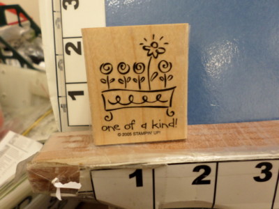 One of a Kind flowers in a wheel barrow Stampin UP Rubber Stamp 8D | eBay