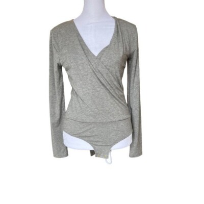 J. Crew - Wrap Long Sleeve Bodysuit Sz Small