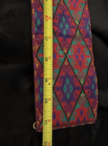 Vintage Tapestry Bell Pull Wall hanging ~ Made By Afghan Refugee Women~ Pakistan - Picture 8 of 8