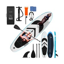 SereneLife XL Inflatable Stand Up Paddle Board - Pet-Friendly SUP for Adults ...