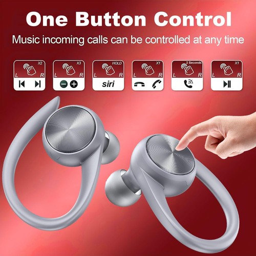 Wireless Earbuds 60H Playtime Kopfhörer Kabellos Bluetooth Ohrhörer Laden - Bild 2 von 7