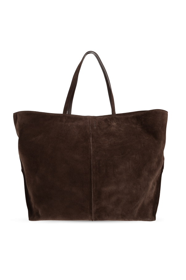 JIL SANDER Brown Suede Tote Bag New & Authentic