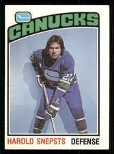 1976-77 O-Pee-Chee #366 Harold Snepsts