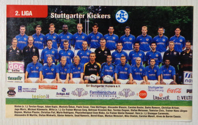 Kicker Team Poster - Stuttgarter Kickers - Saison 2000/01