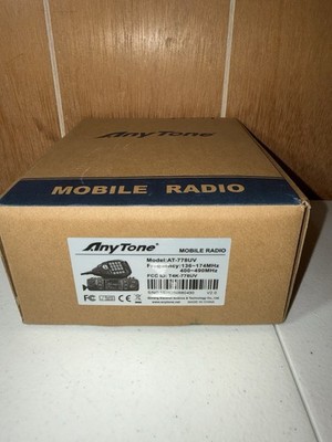 AnyTone AT-778UV 25W Ham Mobile Two Way Radio UHF VHF Dual Band Transceiver OB
