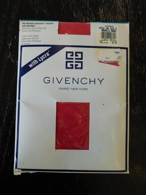 Givenchy Pantyhose Womens Size D Red With Lycra Sheer Leg 40 Denier Ref 156