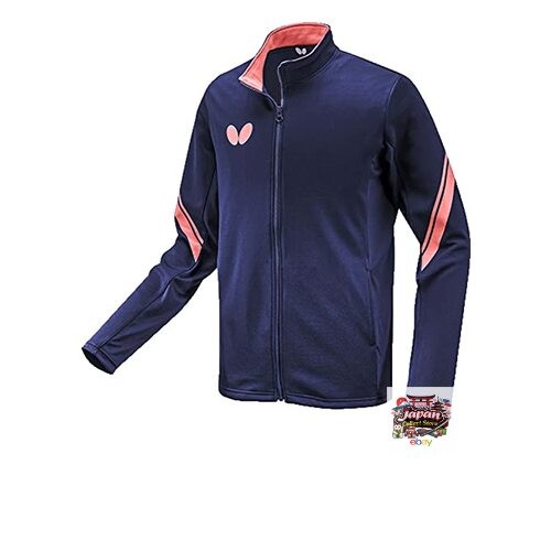Butterfly Table Tennis Training Atrange Jacket Unisex Navy Size