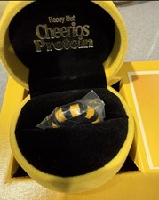 Honey Nut Cheerios Protein Mystery Ring Cereal Box Limited Edition (LARGE)