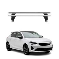 Menabo DachträGer GrundtäGer FüR Opel Corsa F 2019-2026 50Kg Alu Silber 2 Tlg