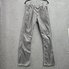 VINTAGE Levi's 519 Men Pants 28x30 Gray Corduroy 80s 90s