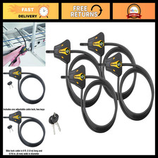 Keyed Alike Trail Camera Python Cable Locks - Adjustable Security with 8 Keys
