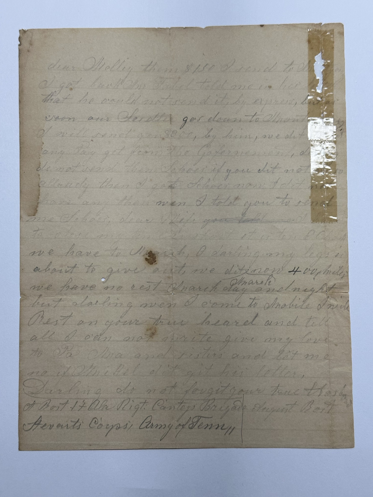 9 Civil War Confederate Letters August Rost Musician 17th Alabama to Wife