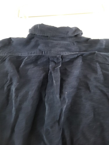 Ralph Lauren Corduroy Shirt Men's XL Blake Navy Blue Button Vintage 90s - Picture 13 of 14