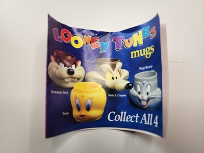 Vintage 1992 Bugs Bunny 3D Mug Looney Tunes Plastic KFC