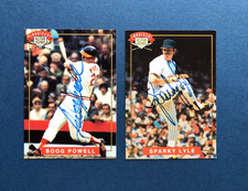 1994 Nabisco All-Star Legends Baseball card Autographs Sparky Lyle &amp; Boog Powell
